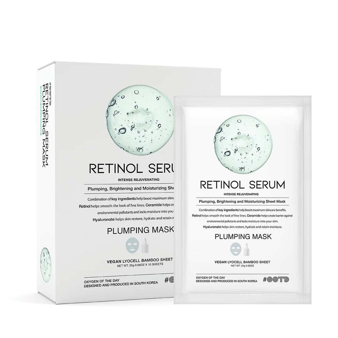 RETINOL SERUM PLUMPING FACE MASK (10PCS)