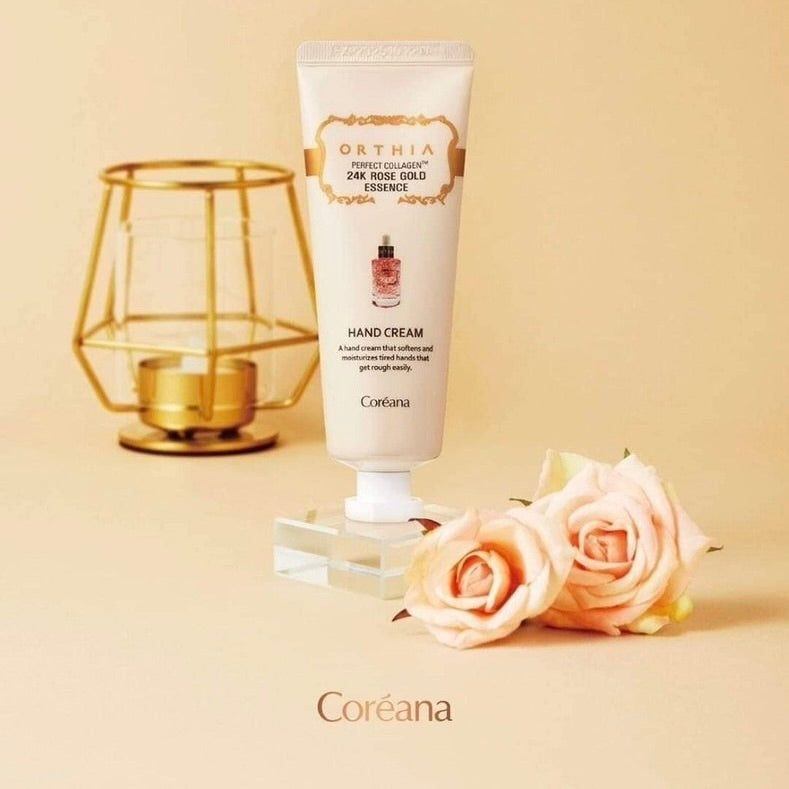 coreana ORTHIA PERFECT COLLAGEN 24K ROSE GOLD ESSNCE HAND CREAM