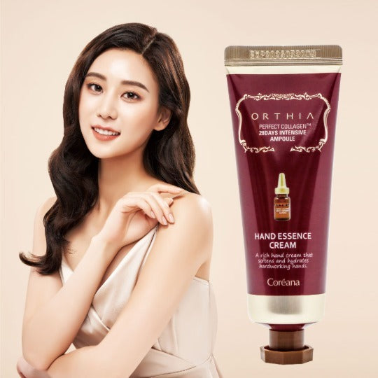 coreana ORTHIA PERFECT COLLAGEN 28DAYS HAND ESSENCE CREAM
