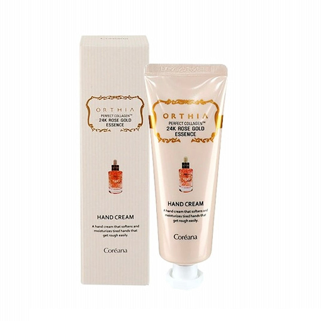 coreana ORTHIA PERFECT COLLAGEN 24K ROSE GOLD ESSNCE HAND CREAM