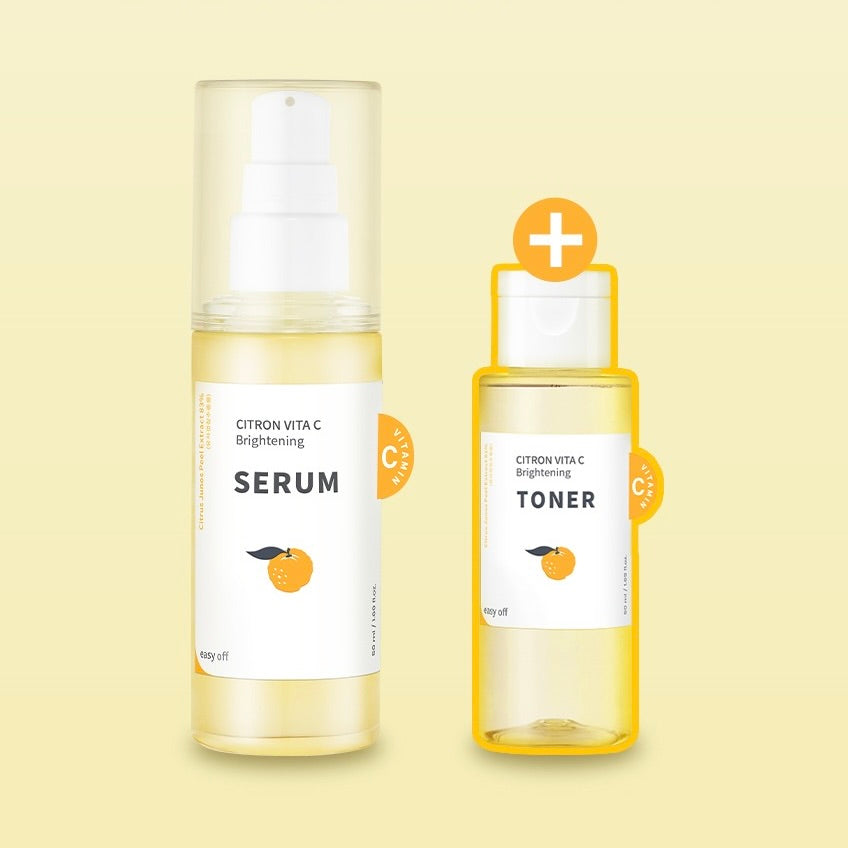 CITRON VITA C BRIGHTENING SERUM TONER SET 50ML+50ML