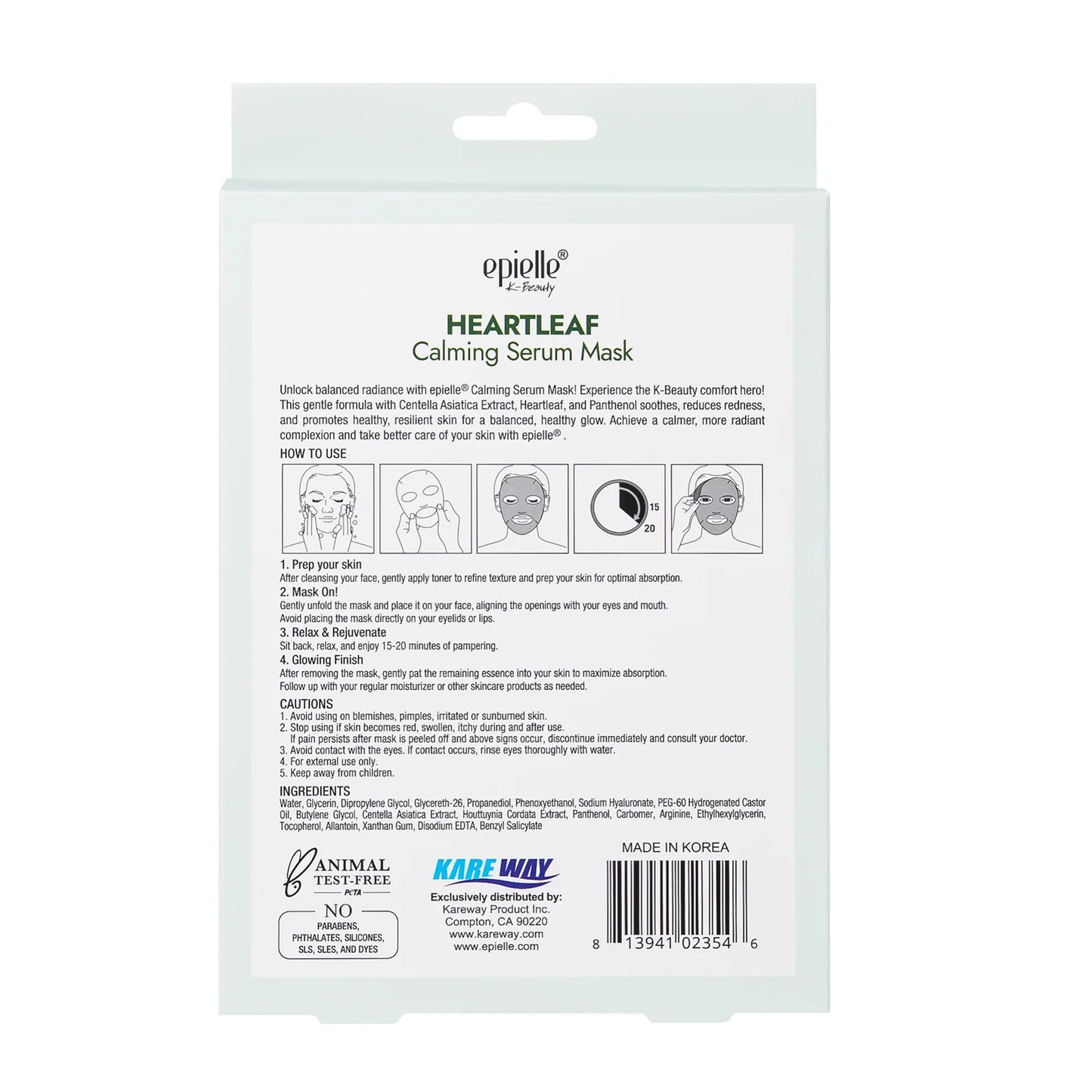 5PK SERUM MASKS-HEARTLEAF
