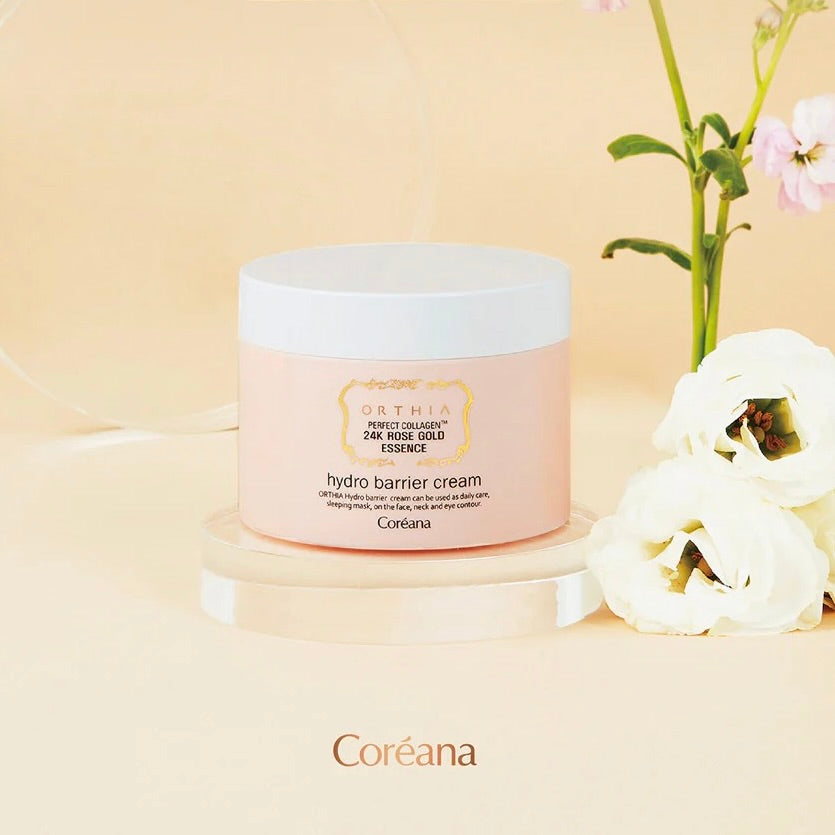 coreana ORTHIA PERFECT COLLAGEN 24K ROSE GOLD ESSNCE HYDRO BARRIER CREAM