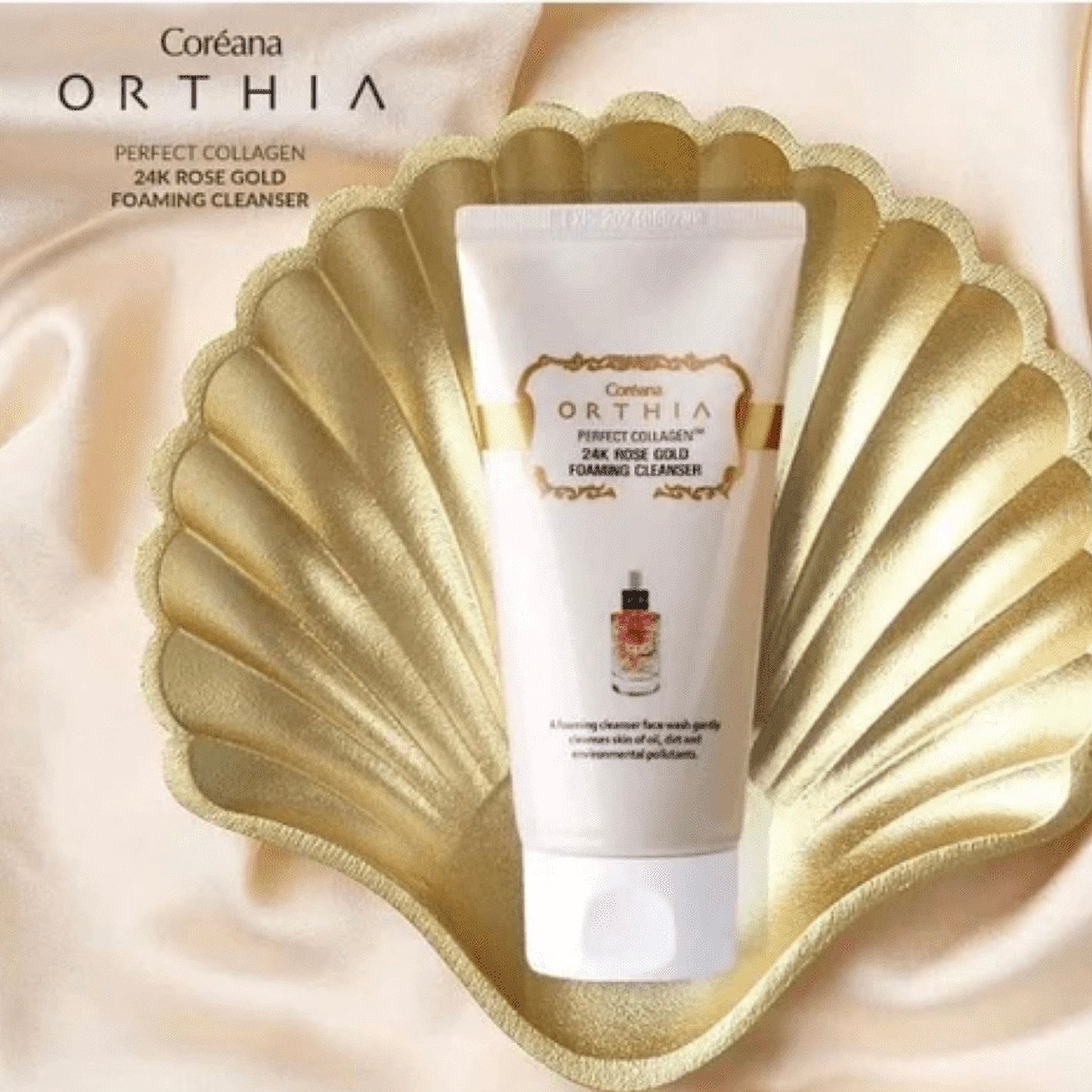 coreana ORTHIA PERFECT COLLAGEN 24K ROSE GOLD FOAMING CLEANSER