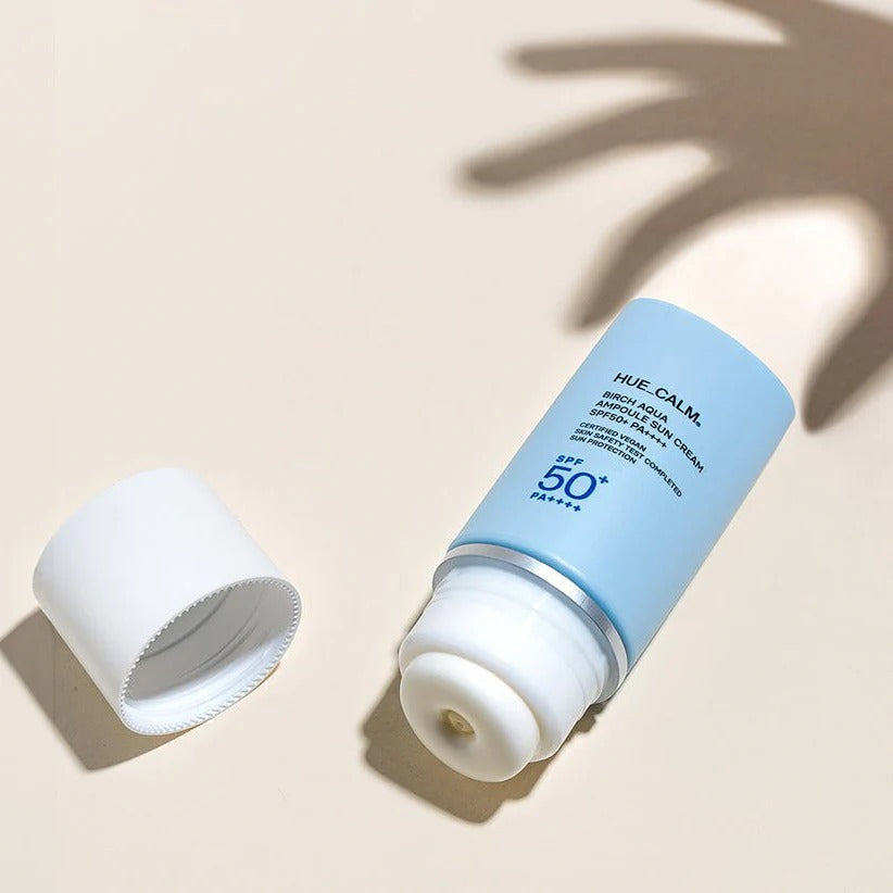 HUECALM BIRCH AQUA AMPOULE SUN CREAM SPF50+ PA++++