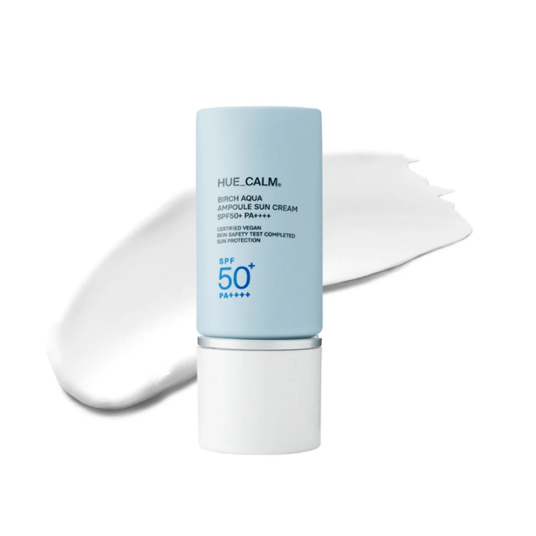 HUECALM BIRCH AQUA AMPOULE SUN CREAM SPF50+ PA++++