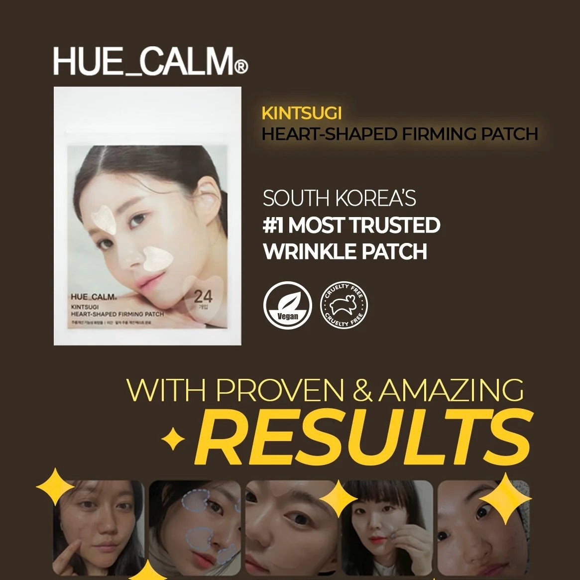 HUECALM KINTSUGI HEART-SHAPED FIRMING PATCH