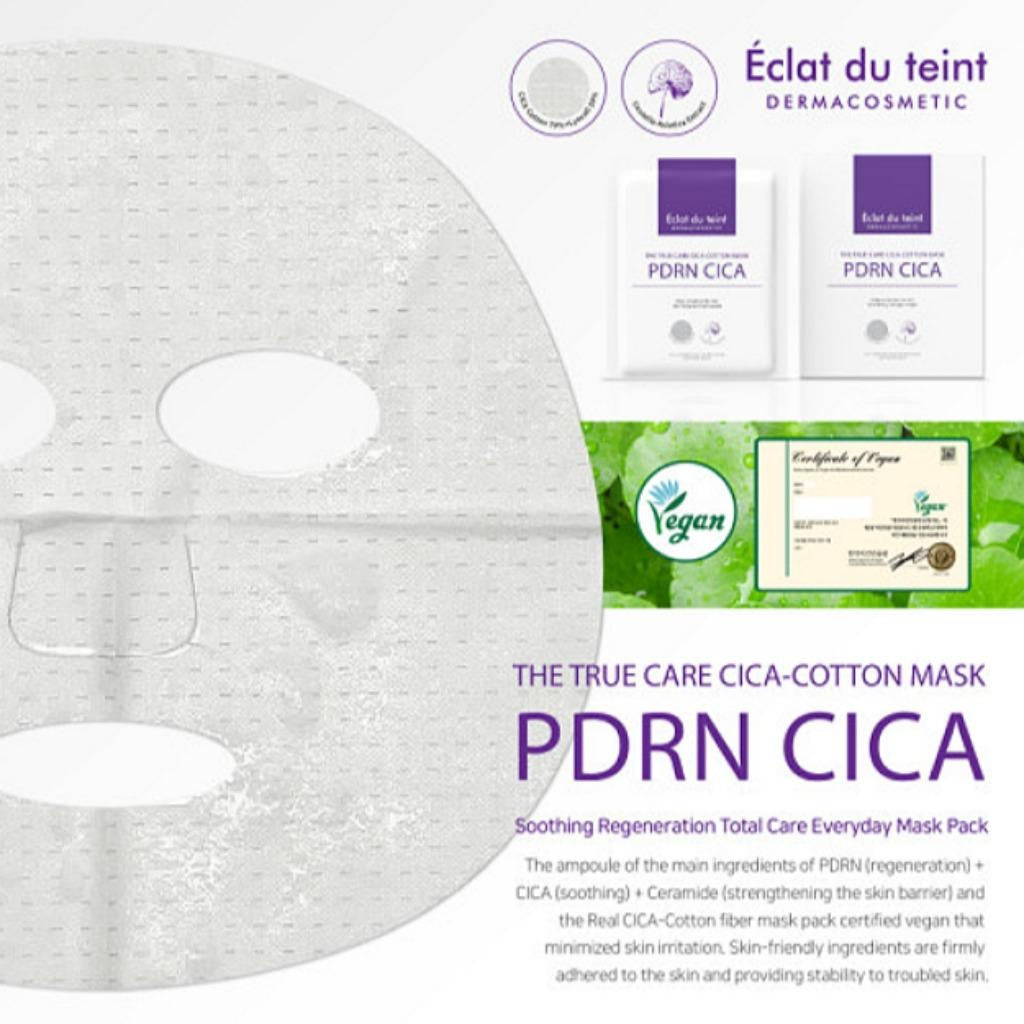THE TRUE CARE CICA-COTTON MASK - PDRN CICA 1box (5ea)