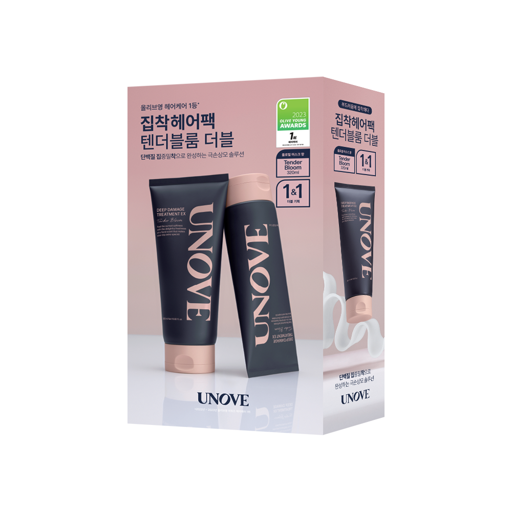 EUNOVE Deep Damage Hair Treatment EX 320ml Double/Duo Limited Set (Choose 1 of 4 Types) [스테디셀러특가/3년연속1위] 어느브 딥 데미지 헤어 트리트먼트 EX 320ml 더블/듀오 한정기획 4종 택1
