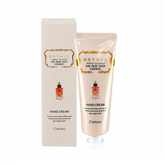 coreana ORTHIA PERFECT COLLAGEN 24K ROSE GOLD ESSNCE HAND CREAM