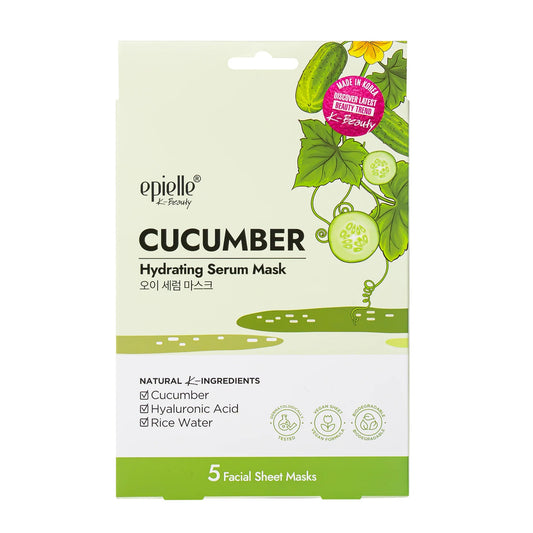 5PK SERUM MASKS-CUCUMBER