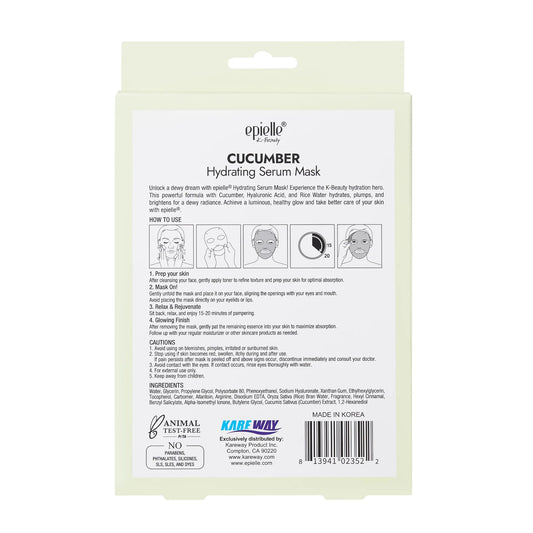 5PK SERUM MASKS-CUCUMBER