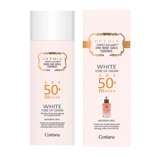coreana ORTHIA PERFECT COLLAGEN 24K ROSE GOLD ESSENCE WHIE TONE UP CREAM