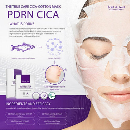 THE TRUE CARE CICA-COTTON MASK - PDRN CICA 1box (5ea)